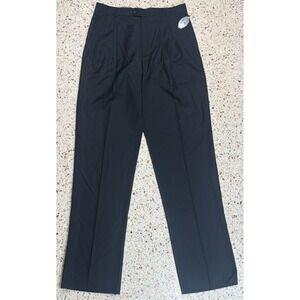 Zanella Jesse Men's 100% Wool Black Dress Pants Made In Italy Size 33